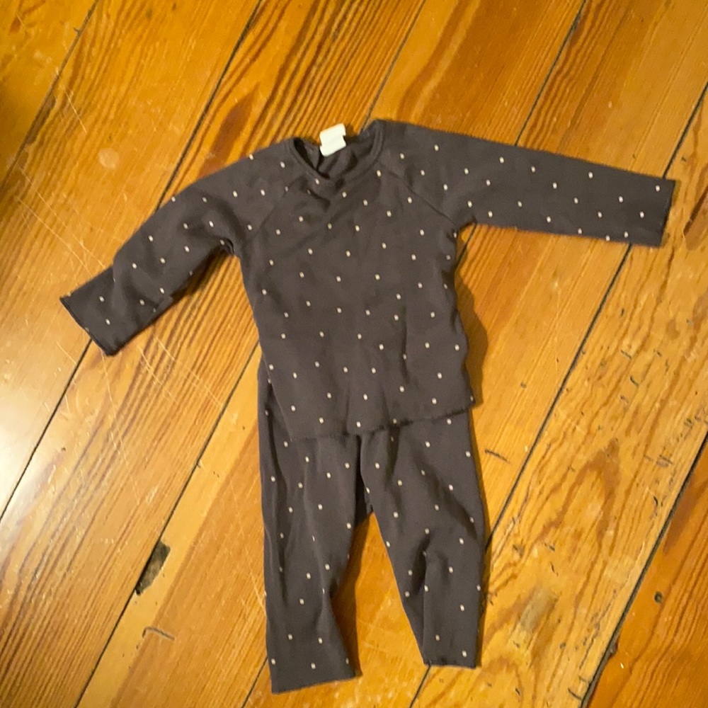 H&M organic cotton polka dot layette set 4-6m